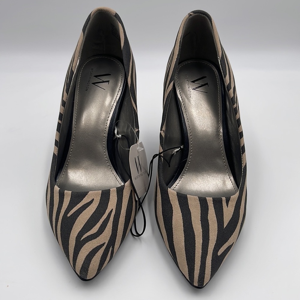 Worthington Zebra Stilettos 9.5 medium - Picture 4 of 10